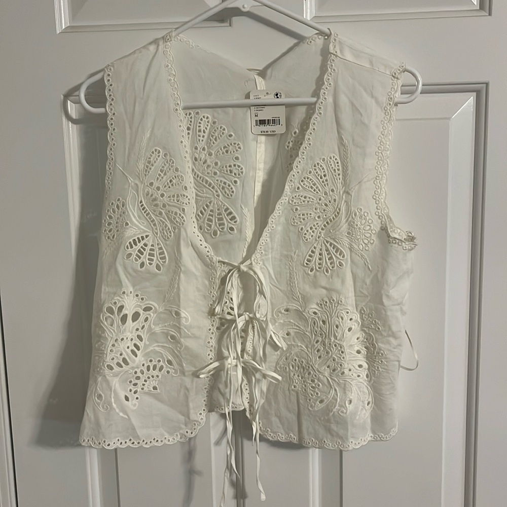 Free People tie vest